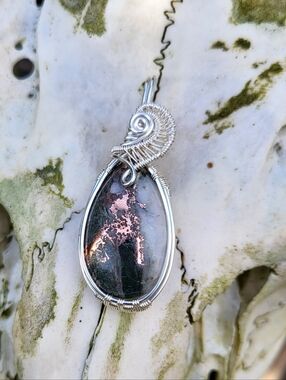 Native Copper Cabochon Wirewrap Pendant